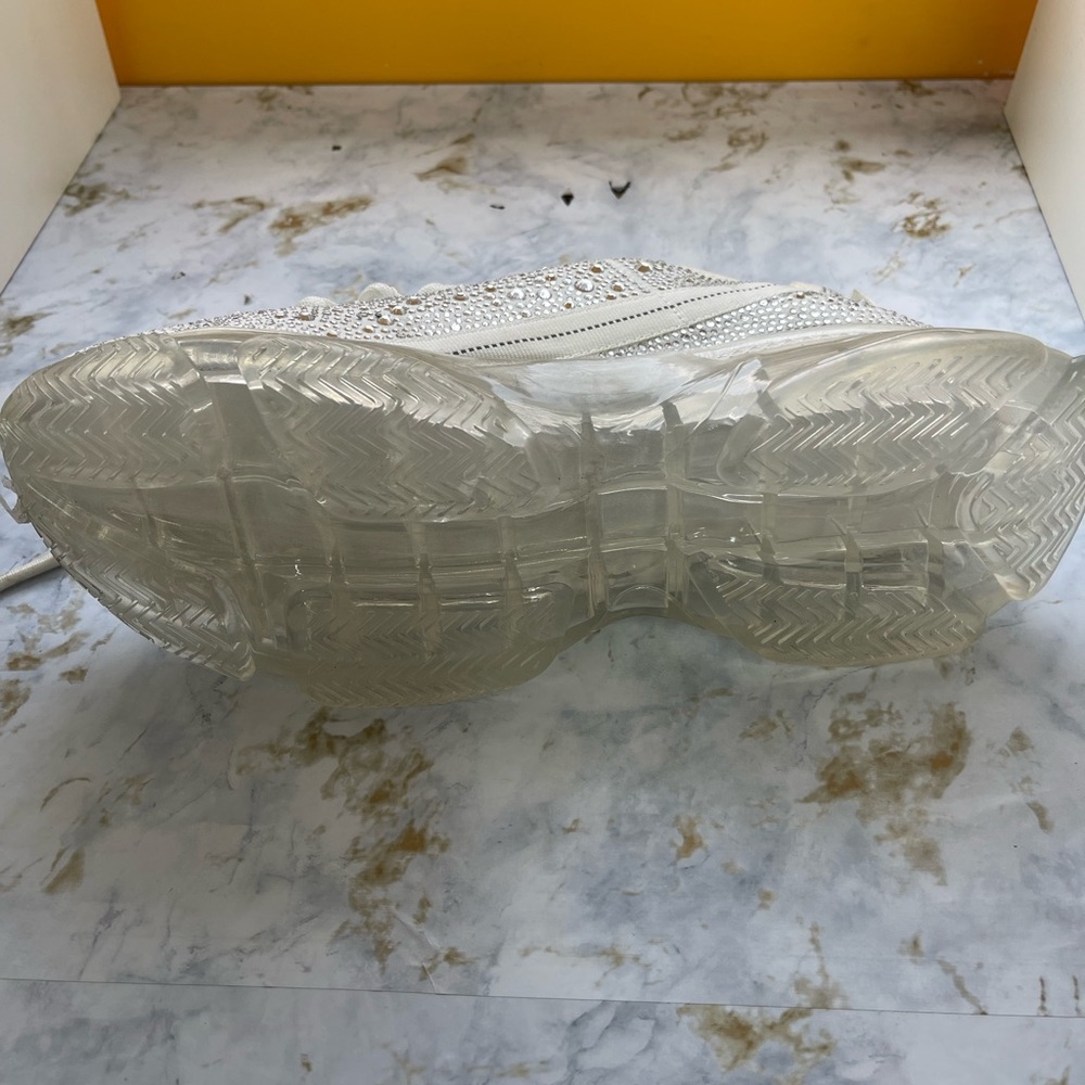 Steve Madden Maxima Sparkling White Sneakers *NEW* - Picture 5 of 5